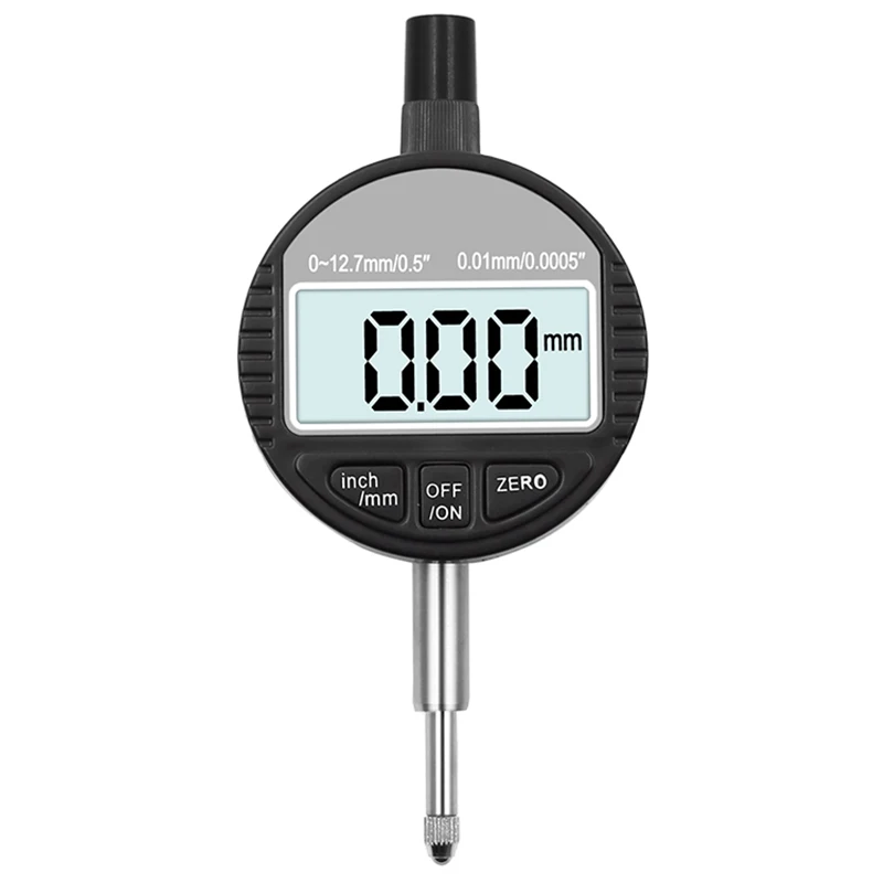 

0-12.7Mm/1 Inch Range Gauge Digital Dial Indicator Precision Tool 0.01Mm/0.0005 Inch Tester Dial Indicator