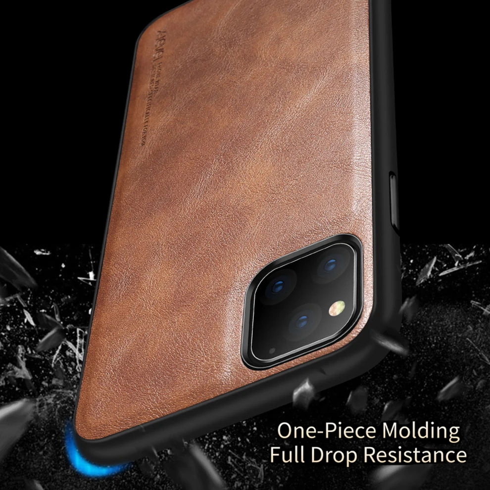 X-Level из искусственной кожи чехол для iPhone 11 Pro Max ультра светильник мягкий силиконовый край задняя крышка телефона для iPhone 11 Pro Чехол iPhone11