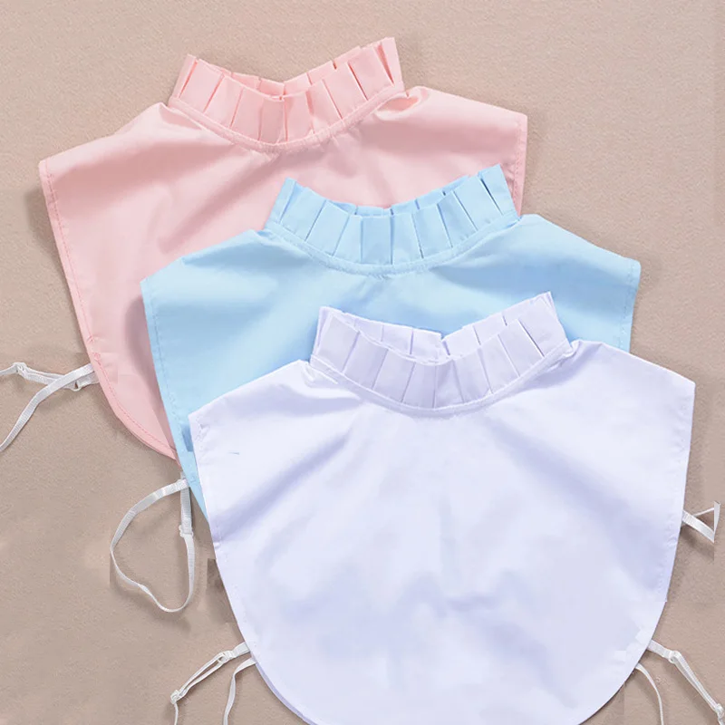 

Vintage Women Shirt False Collars 2019 White Fake Collar Women Detachable Collars Removable Lapel Shirt Clothes Accessories