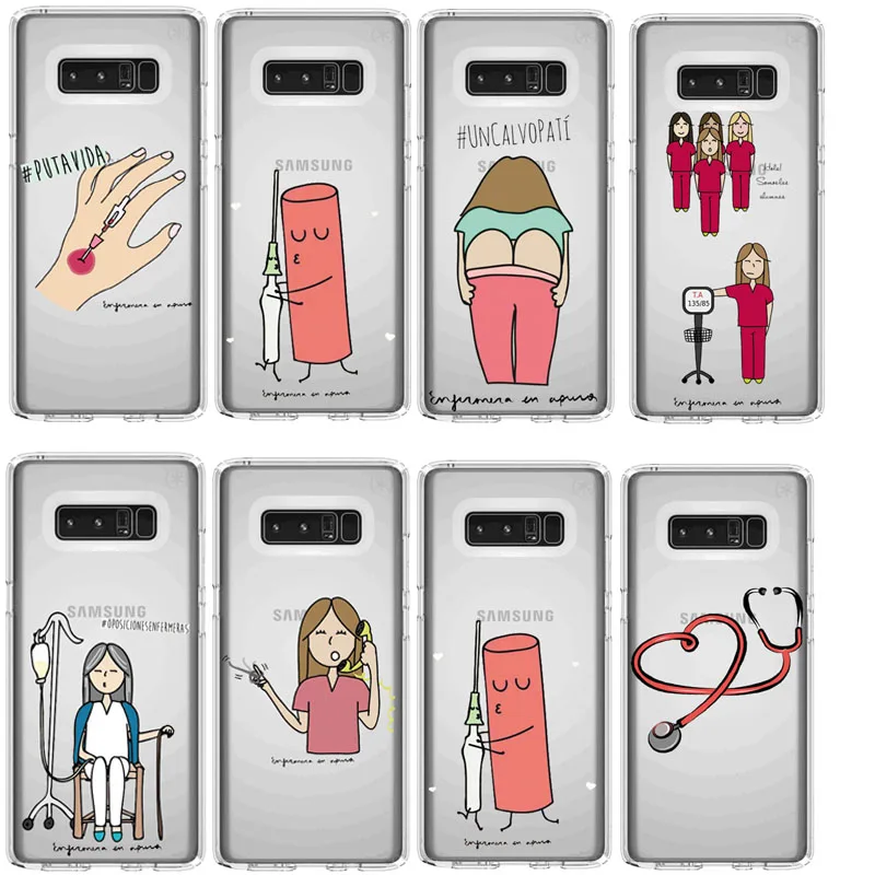 

Spain Cute Cartoon Medicine Nurse Doctor Dentist TPU Soft Silicone Case For Samsung A30 S10LITE S9 S7 S8 S9PIUS S7EDGE 2018A8 A6