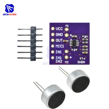 

diymore MAX9813H Microphone Amplifier Module Fixed Gain Integrated Bias Dual Input Amplifier Module CJMCU-9813 for Arduino