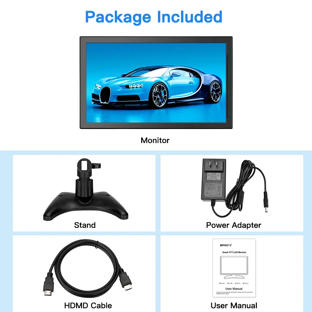 13.3 ġ HD LCD , AV HD BNC VGA USB Է, HD 1920x1080P IPS ÷,     Ŀ ݼ