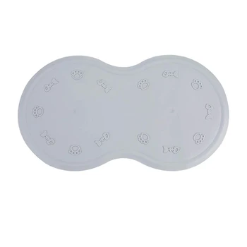 

Pet Feeding Mat Silicone Waterproof Non-slip Place Mat For Puppy Cat Kitten Easy Clean Feeding Mat For Small Medium Dogs