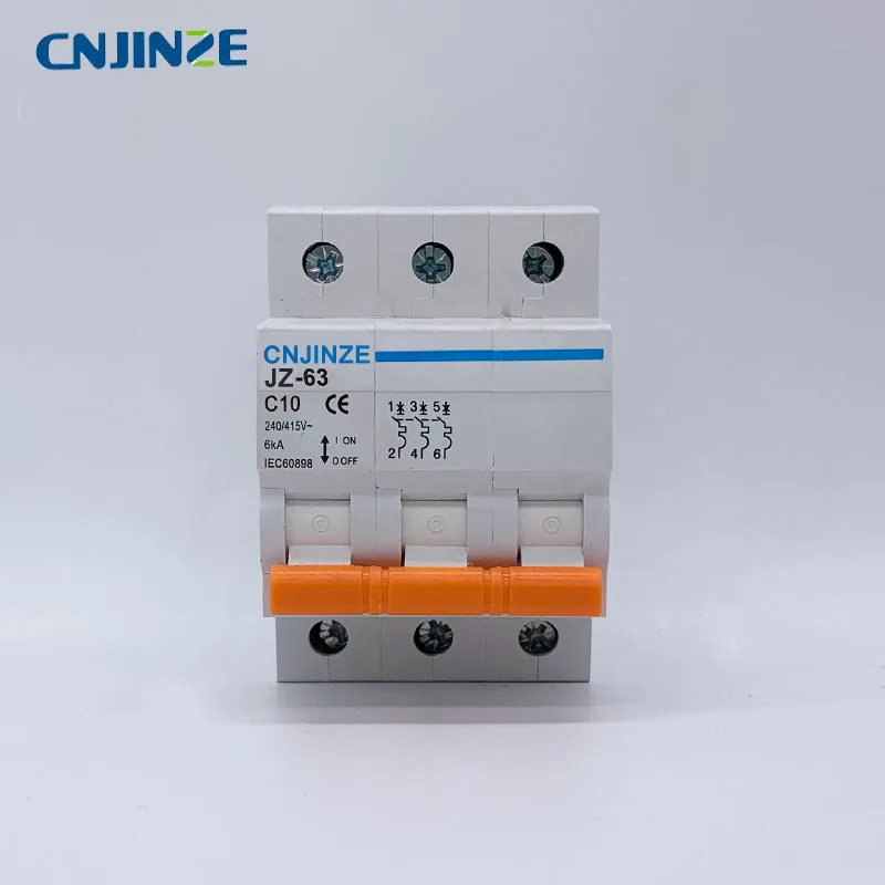 

Circuit Breaker,Low-voltage Miniature Air Circuit Breaker 3poles Orange handle miniature circuit breaker 10A