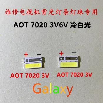 

50PCS AOT LED 7020 LED backlit TV high power 1W 3V 6V 55LM cool white for LED LCD TV backlight application with Zener