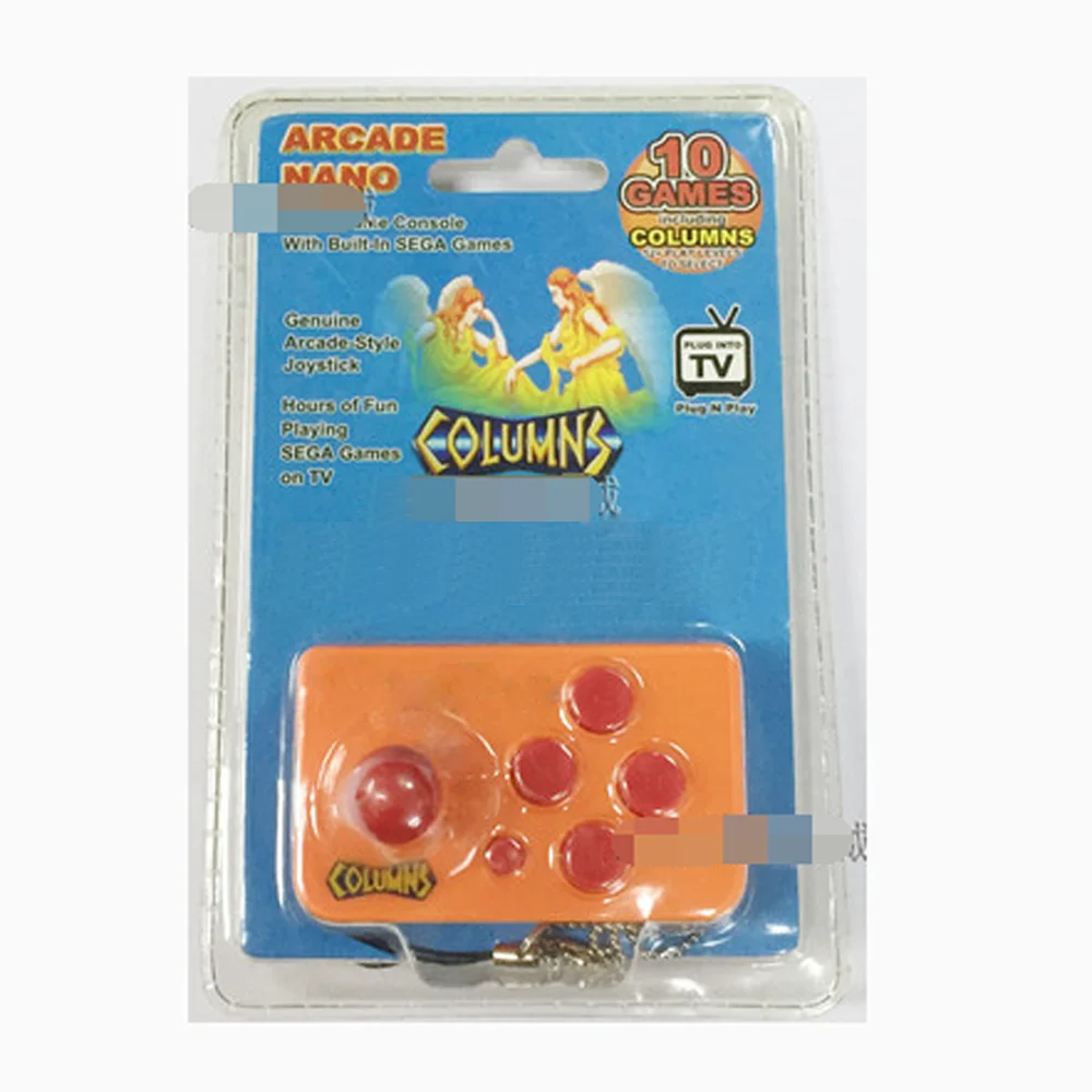 

Orange Arcade nano joystick video game console with built-in Sega games Mega Drive Games