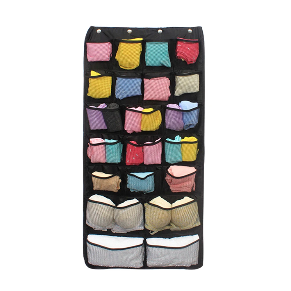 42/31-Pocket Wardrobe Hanging Organizers Bra Underwear Socks Storage Pouch Bag Organizer