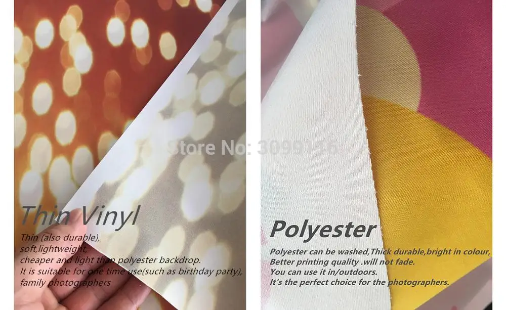 Thin vinyl polyester