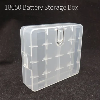 

1pc Portable Box For 18650 Battery Plastic Holder Transparent Container Electronic Cigarette Vape Accessory
