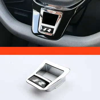 

For Golf 7 Golf 7.5 Polo Tiguan L Touran L CC Bora T-ROC T-CEOSS D-type steering wheel sequins Interior Automobile