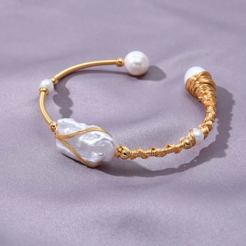 Натуральный женский браслет ручной работы ретро противоположный Открытый