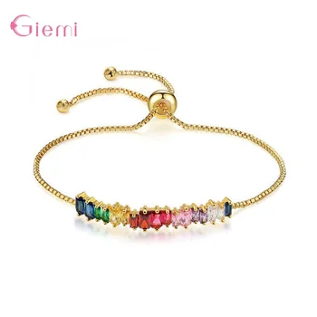 

Korean New Statement AAA Cubic Zircon Adjustbale Bracelets For Women Friendship Chain Bracelets Birthday Gift Jewelry