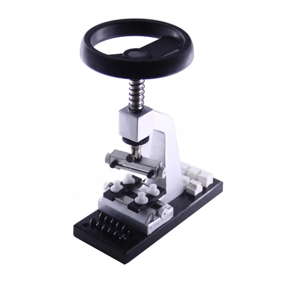 

5700 Desktop Switch Thread Bottom Cover Machine with Steering Wheel Opening Watch Ware Open Cap Type Back Cover Tool Aluminium A