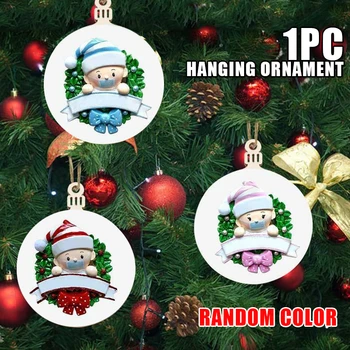 

Baby Christmas Hanging Cartoon Baby Boys Girls Hanging Wood Tags Signs Xmas Bauble Keepsake Gift Tree Hanging Decoration