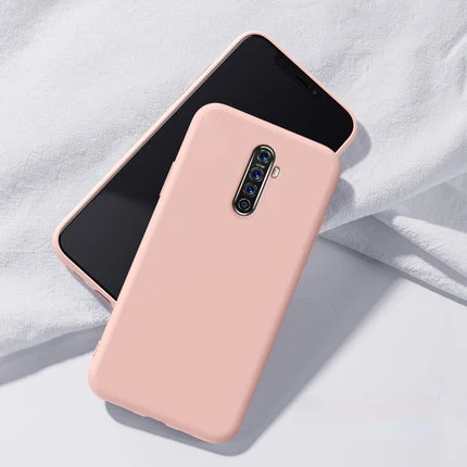 Розовый KOOSUK чехол для OPPO Reno ACE жидкий силиконовый шелковистый мягкий защитный чехол для OPPO Realme x2 Pro чехлы для телефонов - Цвет: Розовый