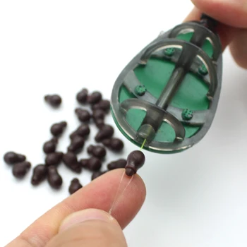 

20PCS Quick Change Beads Camo Fishing Change Hooklength Soft Small Instantly Shock Bead for Carp Fishing Method Feeder Fishing