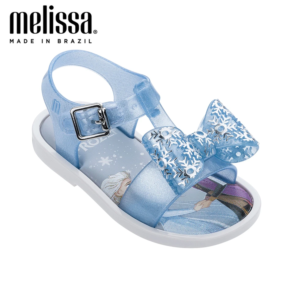 mini melissa mar glitter jelly sandal