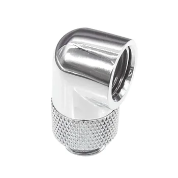 

90 Degree Multilink PC Water Cooling Fittings Rotatable Quick Connect Enhance Right Angle G1/4 Thread Adapter Elbow Connector
