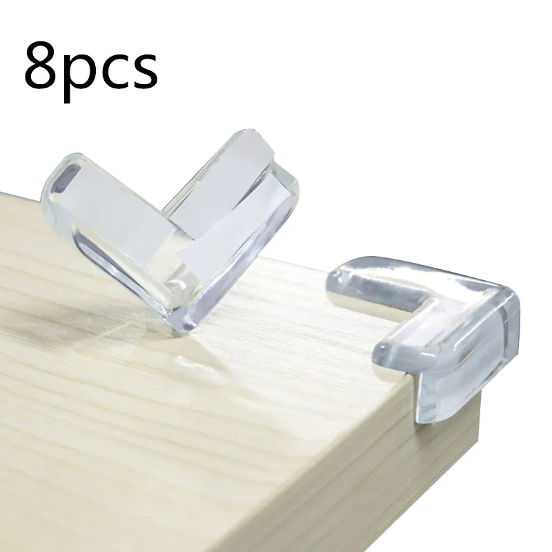 8pcs 8 шт./лот защита для детей Защитная крышка для мебели угловая защита для детей Защита от столкновений угловая защита - Цвет: 8pcs