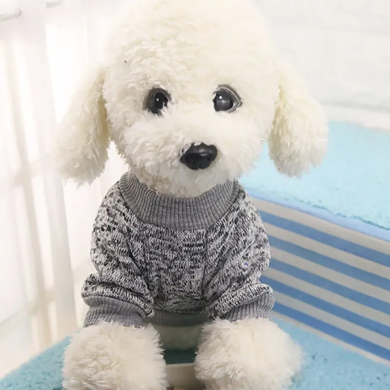 1 шт., одежда для собак, цветной осенне-зимний теплый мягкий свитер для собак, одежда для чихуахуа, одежда для пуделя, теплые толстовки для собак