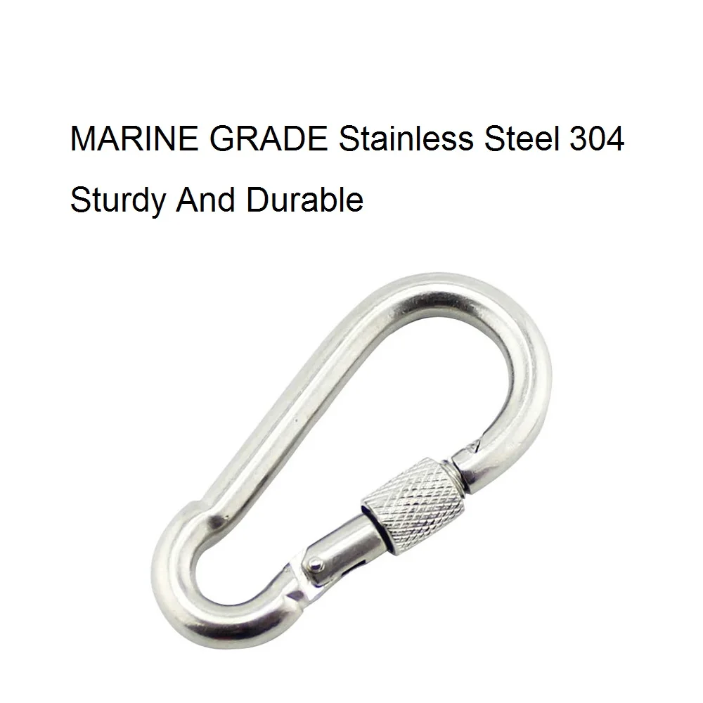 Carabiner Hook Hardware 304/316 Stainless Steel Swivel Snap Hooks