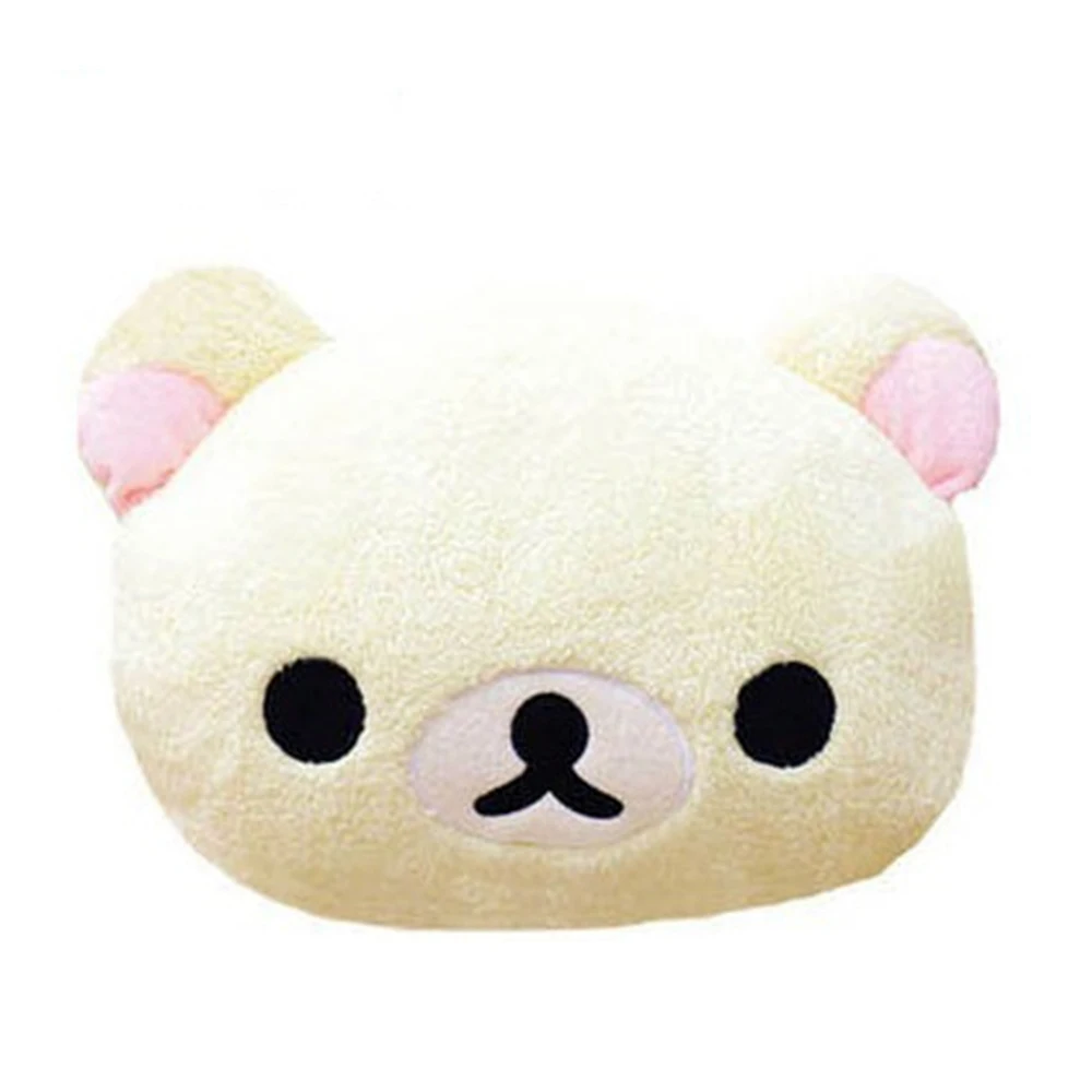 Милый Rilakkuma коричневый медведь маленький желтый цыпленок плюшевые игрушки Мягкий мультфильм теплая подушка с отверстиями для рук зимой для девочек рождественские подарки - Цвет: 2