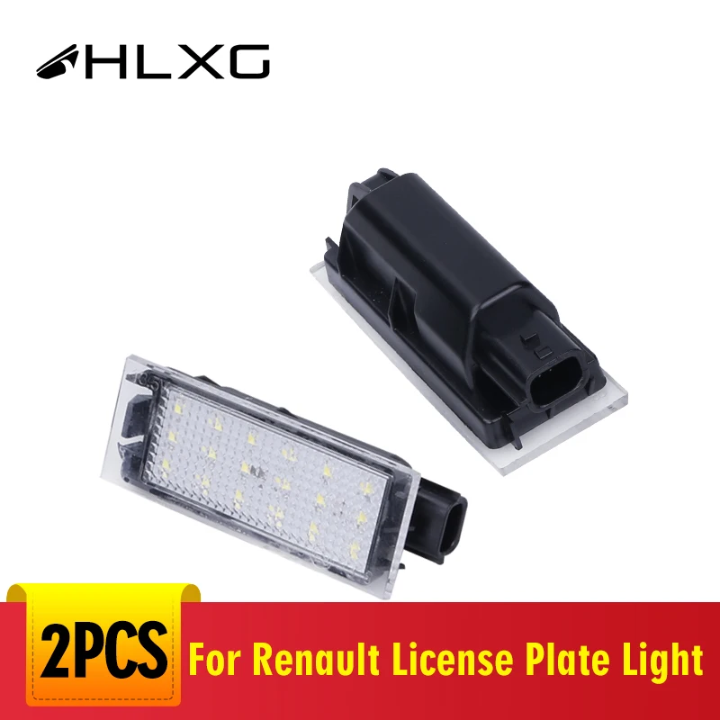For Renault Megane Car LED License Plate Light SMD 3528 12V Automobile 2 Clio Laguna Twingo Master | Автомобили и мотоциклы