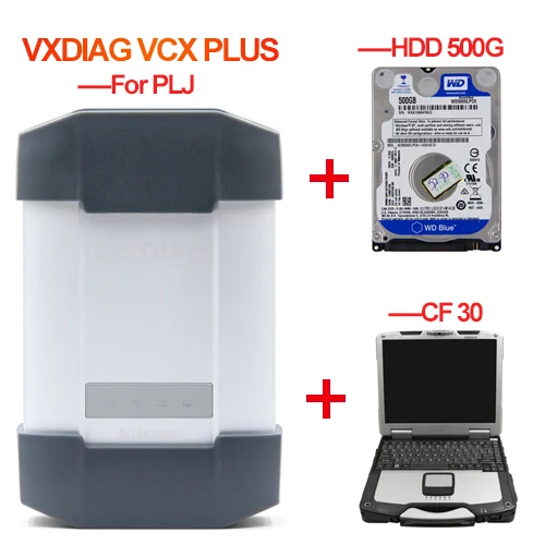 VXDIAG VCX PLUS для Porsche тестер II v18.1 для Land Rover/Jaguar V153 OBD2 сканер диагностический инструмент VCX-PLUS сканирующий инструмент - Цвет: VCX and HDD and CF30
