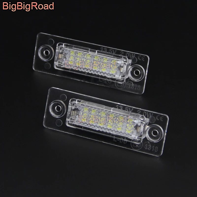 Bigbigroad Per Porsche 964 993 996 Carrera 9111989 ~ 2005 964 993 996 911 Carrera G3 Led Auto Luce Targa Numero Di Luce Della Lampada Telaio
