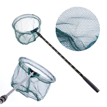 

Lixada Fishing Net 180cm Retractable Telescoping Aluminum Alloy Pole Foldable Fishing Brail Landing Net Fishing Net Tackle