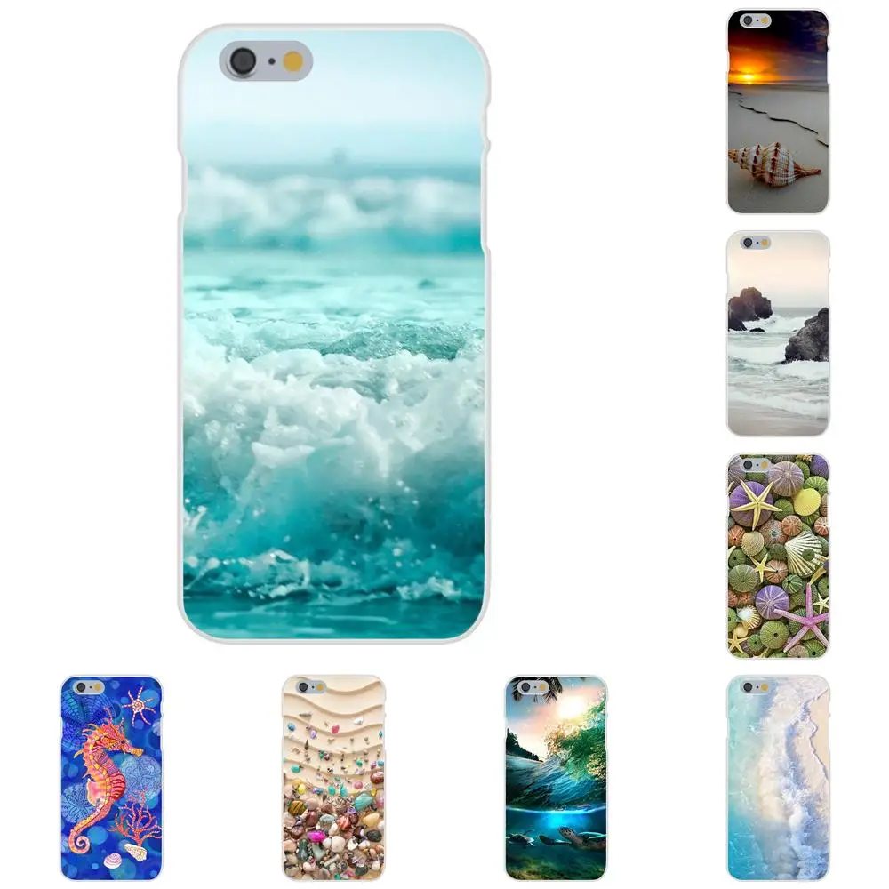 

For Xiaomi Redmi Note 2 3 3S 4 4A 4X 5 5A 6 6A Pro Plus Phone Skin Case Colorful Seashell Tropical Sea Island Turtles