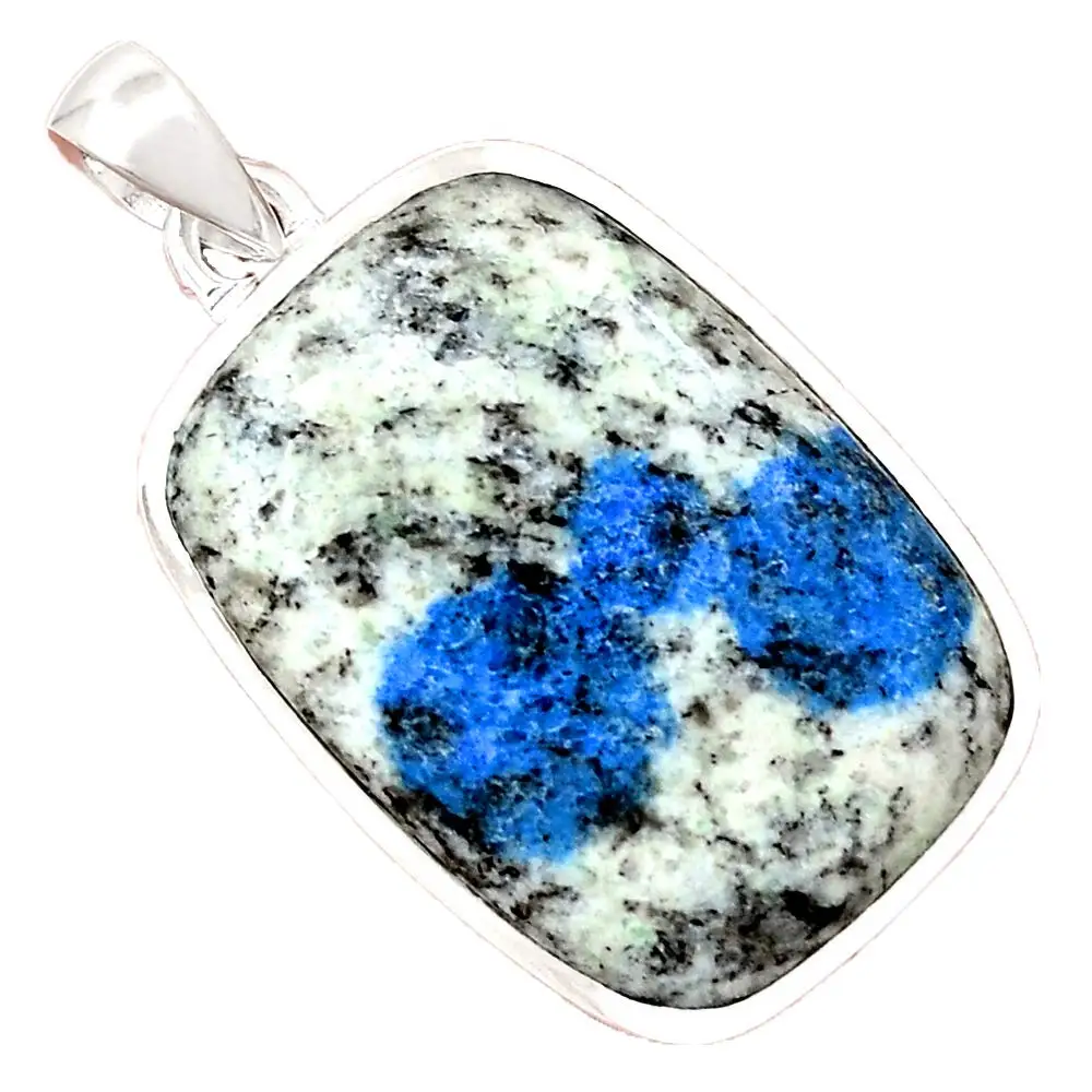 

Genuine K2 Blue Pendant 925 Sterling Silver, 38.5 mm, AP6874