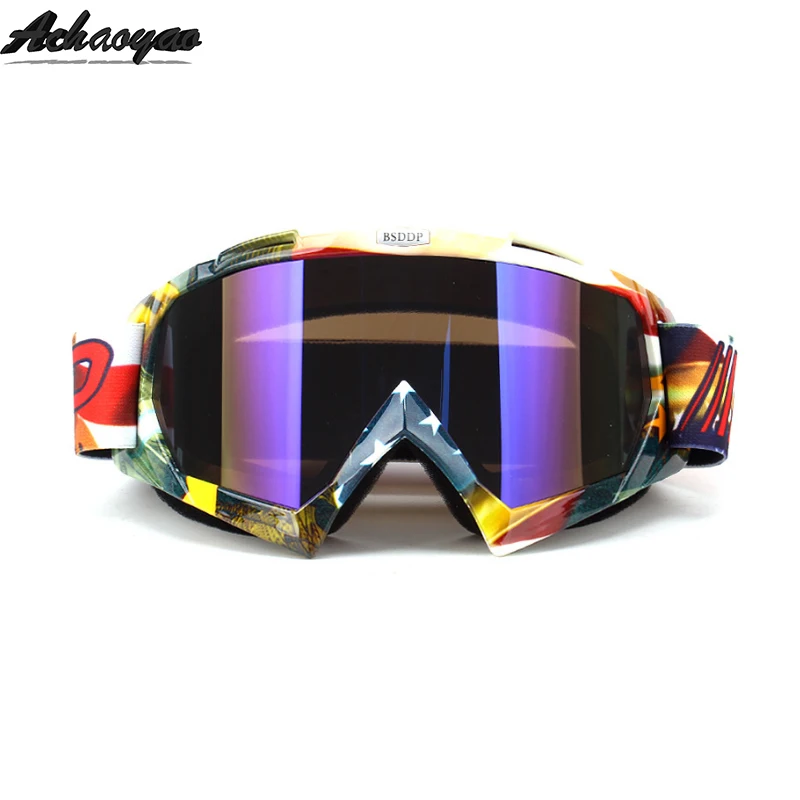 Motocross Motorcycle Goggles okulary gafas google ATV Off Road Dirt Bike DustProof Racing Glasses Anti Wind Eyewear MX Goggles - Цвет: 15