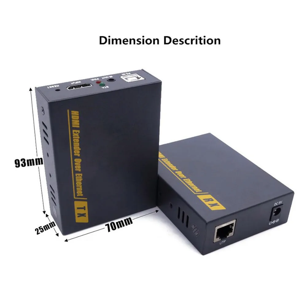 Адаптер HDMI KVM Over IP 20 ~ 60 кГц RJ45 Extender CAT5 CAT6|usb hdmi|kvm extenderhdmi hdmi |