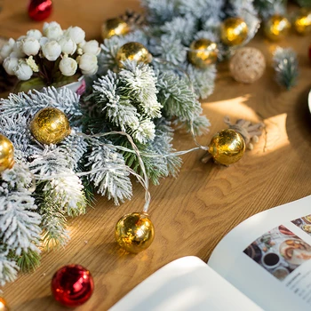 

Fairy With Spot Gold Silver Red Ball Battery USB String Lights 6m LED Decor For Christmas Garland On The Window luci led natale