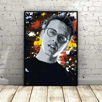 

logic rapper art Poster Canvas Poster painting for Living Room Dropshipping