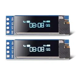 0.91 Polegada módulo oled 0.91 "branco/azul 128x32 oled lcd display led módulo iic comunicar para ardunio