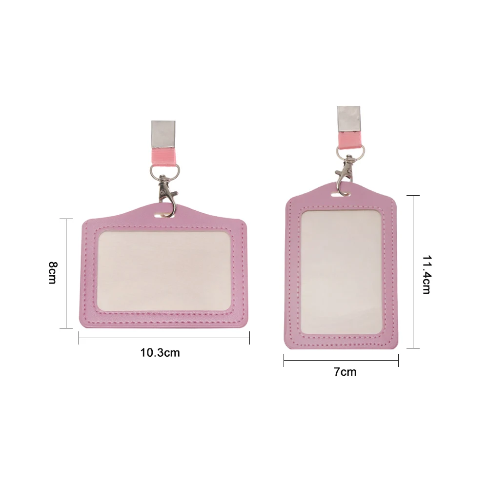 Card Holder Unisex Work Bank Credit Bus ID Identity Badge with Lanyard Neck Strap