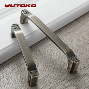 YUTOKO Antique Door Handles and Knobs Metal Drawer Pulls Vintage Kitchen Cabinet Handles and Knobs Furniture Handles Hardware