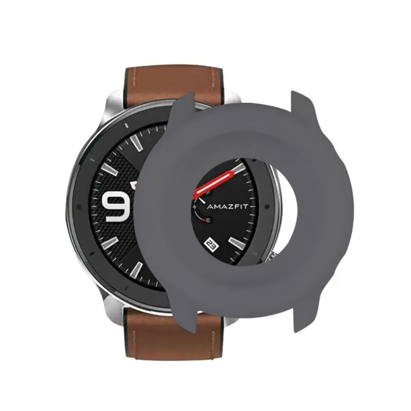Retro Anti-fall Color Watch Protective Case Protector Soft Silicone Smartwatches Cover For Huami Amazfit GTR(47mm) Accessories