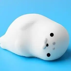 Мягкое Животное Игрушка выдавливание Mochi рост антистресс Abreact мяч мягкий липкий милый забавный подарок - Цвет: seal