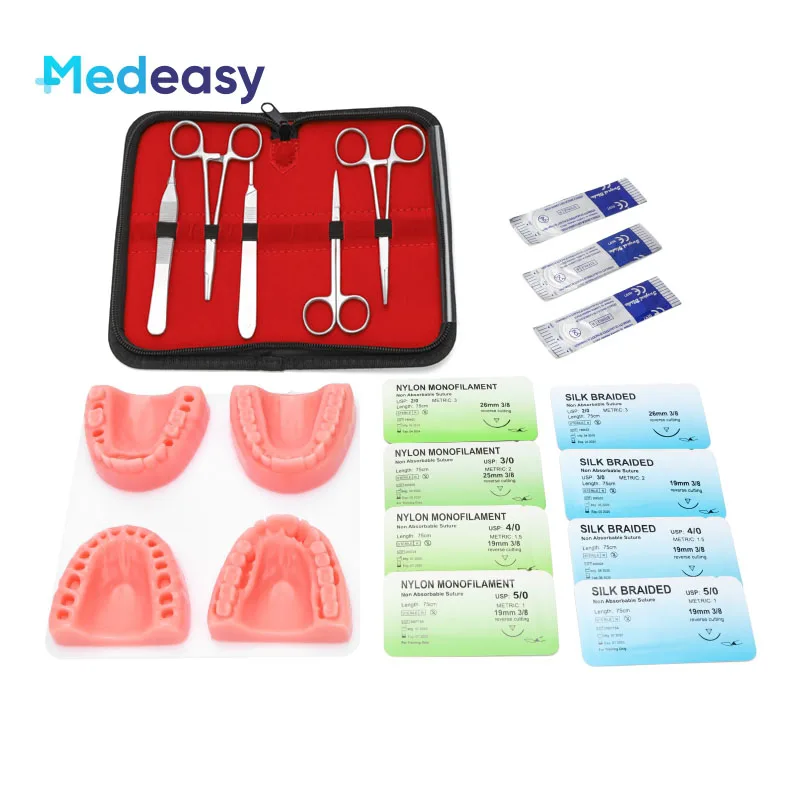 para estudantes dentários, kit de prática de sutura dental