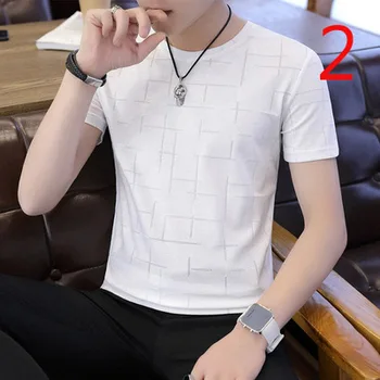

2020 spring and summer short-sleeved t-shirt men's Korean version of self-cultivation personality tide