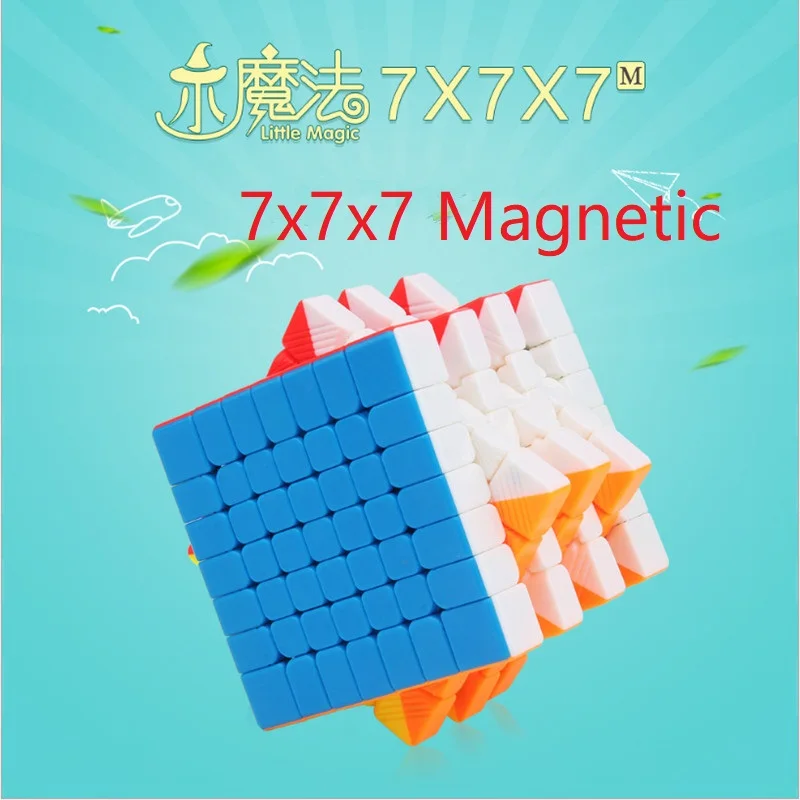 Yuxin маленький магический 7x7x7 м Магнитный магический куб 7 слоев Магнитный куб магический литтеле магический высокий слой Yuxin 7 слоев коллекция
