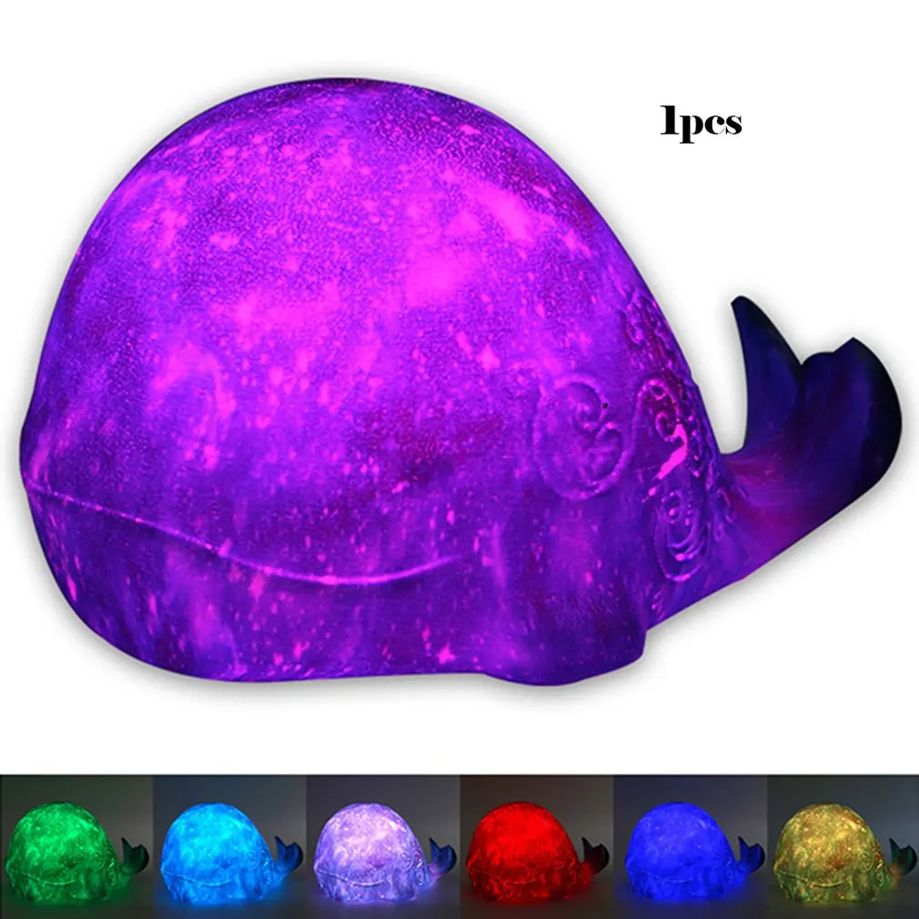 Whale Starry Lights Smart Home Creative Products 3d Printing Lunar Lights Charging Night Light New Exotic Table Lamp