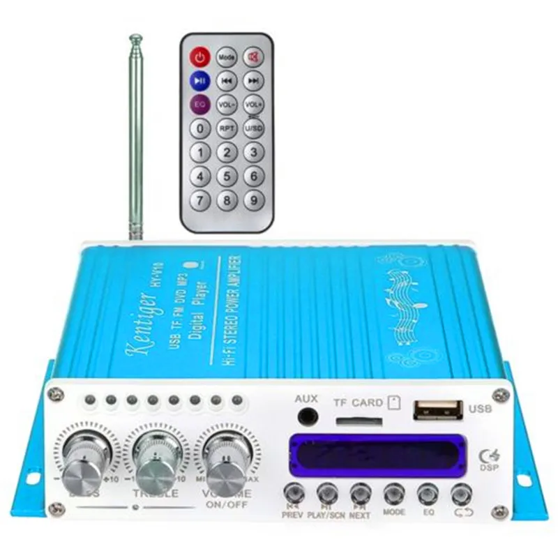 DOXINGYE 12 В 20 Вт Hi Fi автомобильный аудио усилитель мощности 4 CH DSP звук Bluetooth цифровой