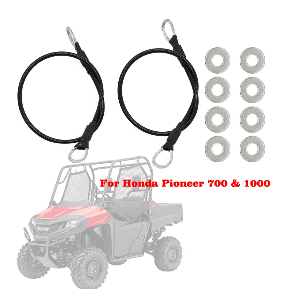 2PC Longer Tailgate Cables String For Honda Pioneer 700 & 1000 UTV Parts 2014 2015 2016 2017 2018 2019 Tailgate Strap gr2bf23552aa bbmart auto parts 1 pcs front door check strap stopper for ford taurus cpc 2015