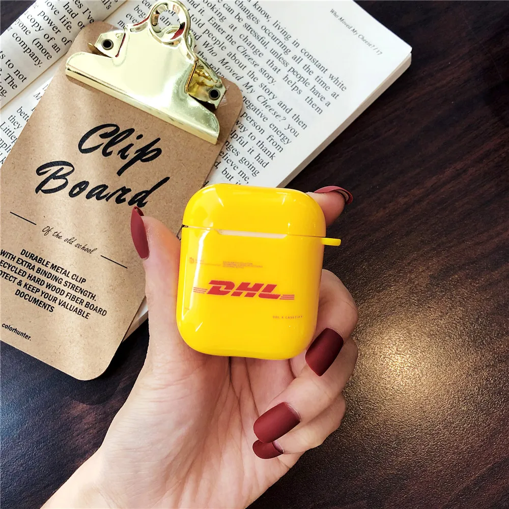 Для Airpods персональный чехол с узором Dhl для Airpods 1 2 Беспроводная bluetooth-гарнитура Мягкие силиконовые наушники для iPhone чехол