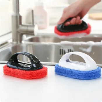 

Washing Brush Kitchen Sponge Strong Decontamination Cleaning Brush Bathroom Toilet Glass Tiles Pot Wall Cleaning Sponge