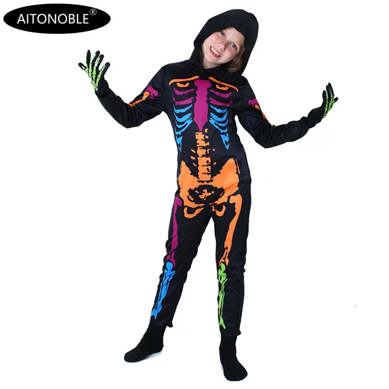 Aitonoble New Costume Child Cute Girls Costume Supergir Dress Girl's Dress Cosplay Halloween For Kids All Saints'